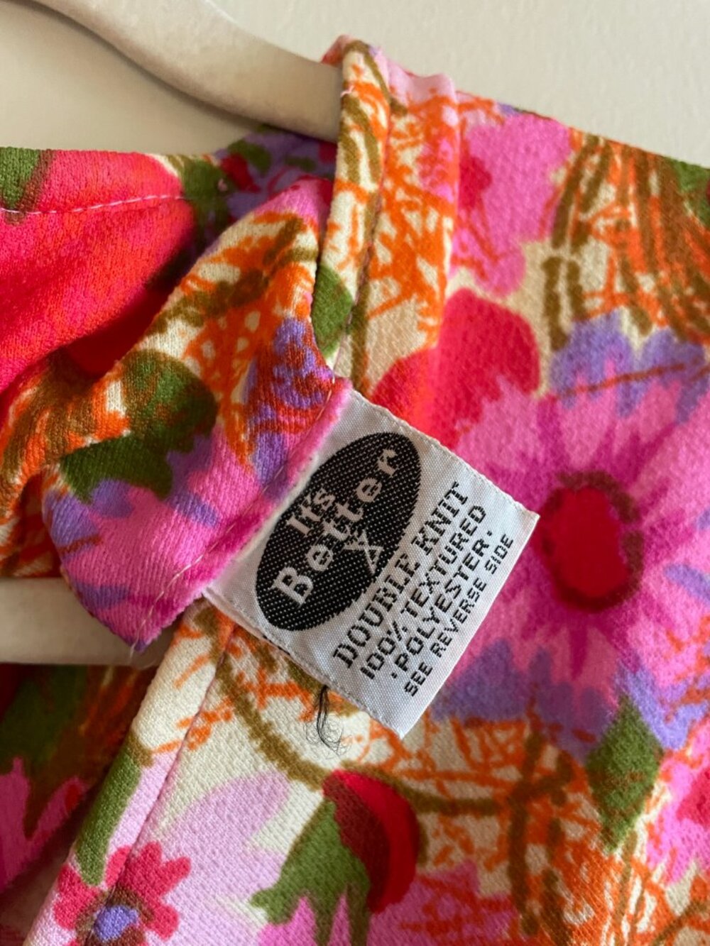 Montgomery Ward Vintage 60s Mod Maxi Full Length Party Dress Floral - XL - Picture 2 of 2